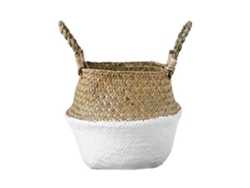 Cesta Plegable De Jardín De Flores De Algas Marinas Con Almacenamiento De Patchwork - Tamaños S/m/l