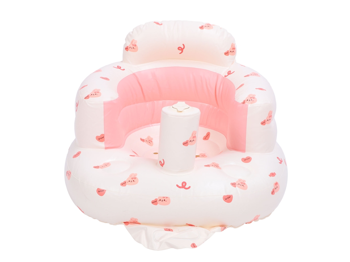 Silla Hinchable Para Bebé Con Bomba De Aire, Sofá Con Soporte Lumbar, Estampado De Conejo