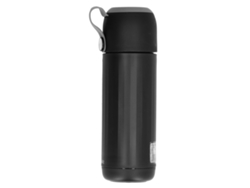 Vaso de vidrio de 310 ml con tapa, botella portátil bifuncional para la escuela, el hogar y el exterior.
