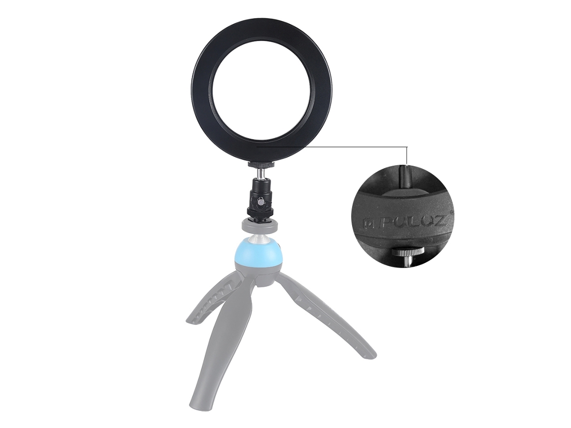 Anillo de luz LED ajustable para fotografía y selfies, luz LED para cámara