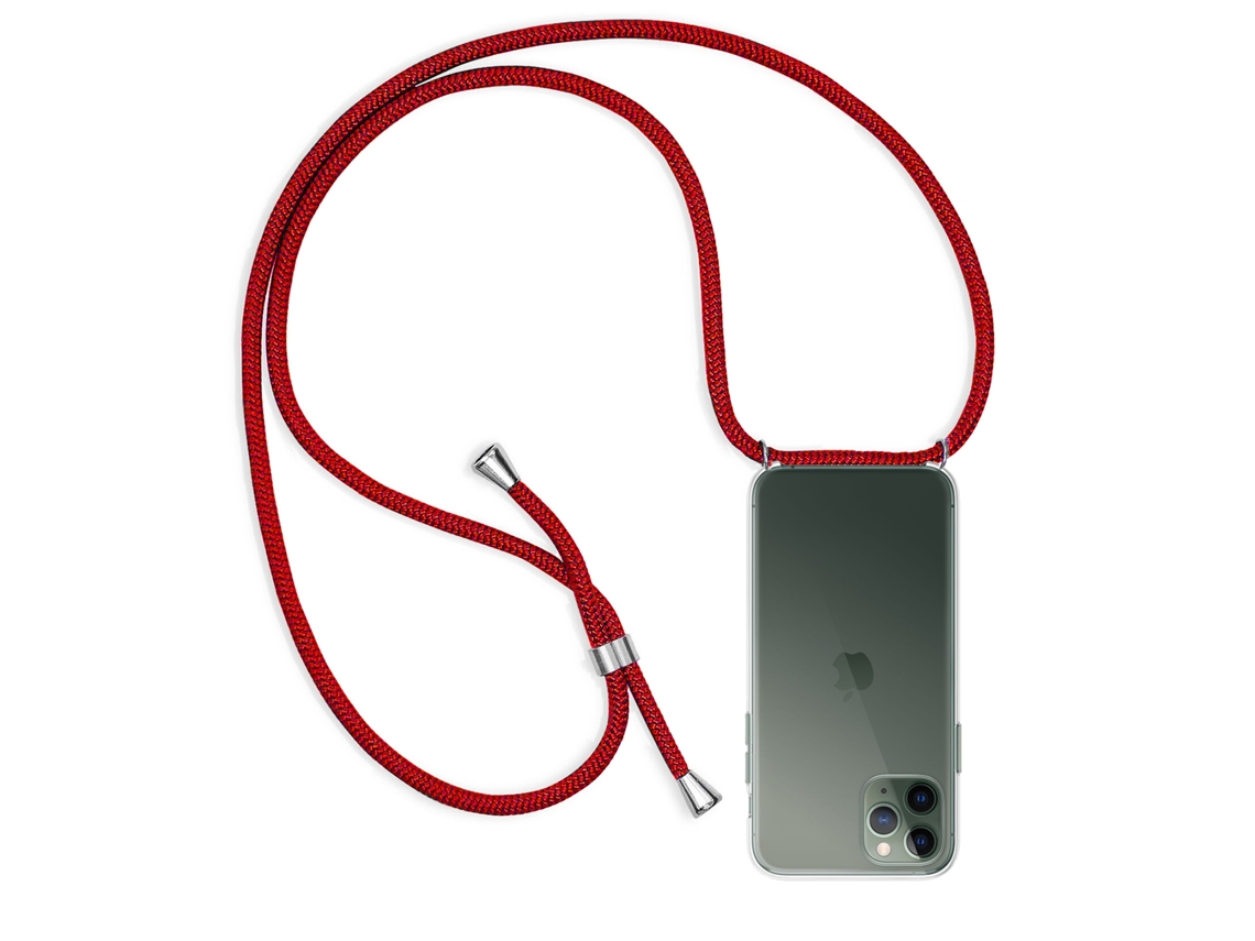 Carcasa Transparente Iphone 11 Pro Con Colgante De Nylon. Accesorio De Moda, Ajuste Perfecto Y Máxima Protección