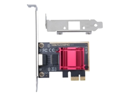 Placa De Rede Pcie 2.5g Ethernet Card Adaptador De Rede Gigabit Para Windows 7 8 10 11 Desktop