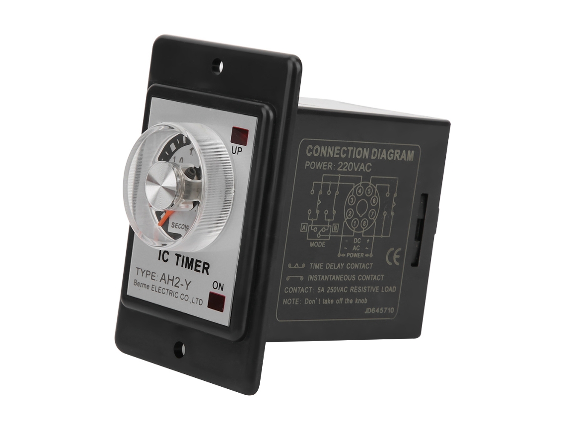 Relé De Tiempo Retardo Berm Ah2-y 3s 220v Interruptor Temporizador Suministros Eléctricos