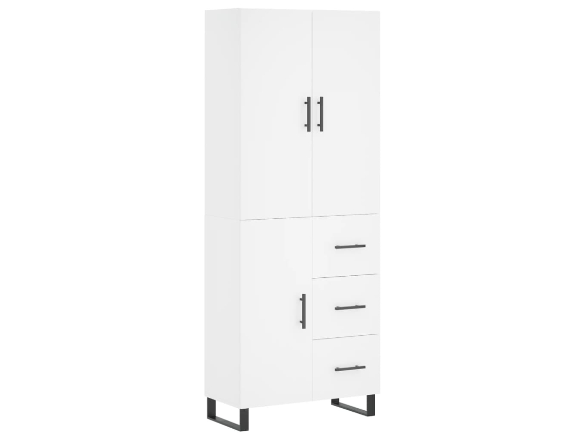 Mueble alto en madera blanca Derivados MAISON EXCLUSIVE (69,5x34x180 cm)
