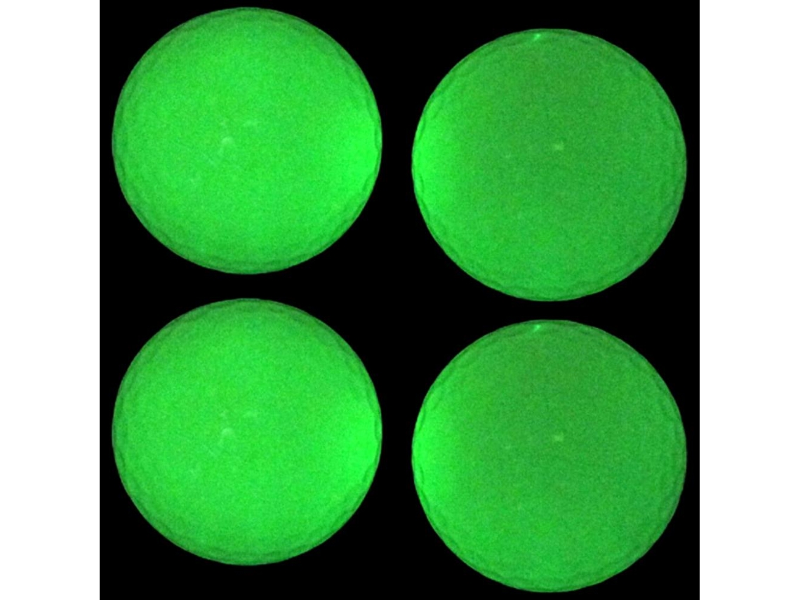 2026-4 Pelotas Fluorescentes Para Deportes Nocturnos Brillos En La Oscuridad Sin Leds Interior