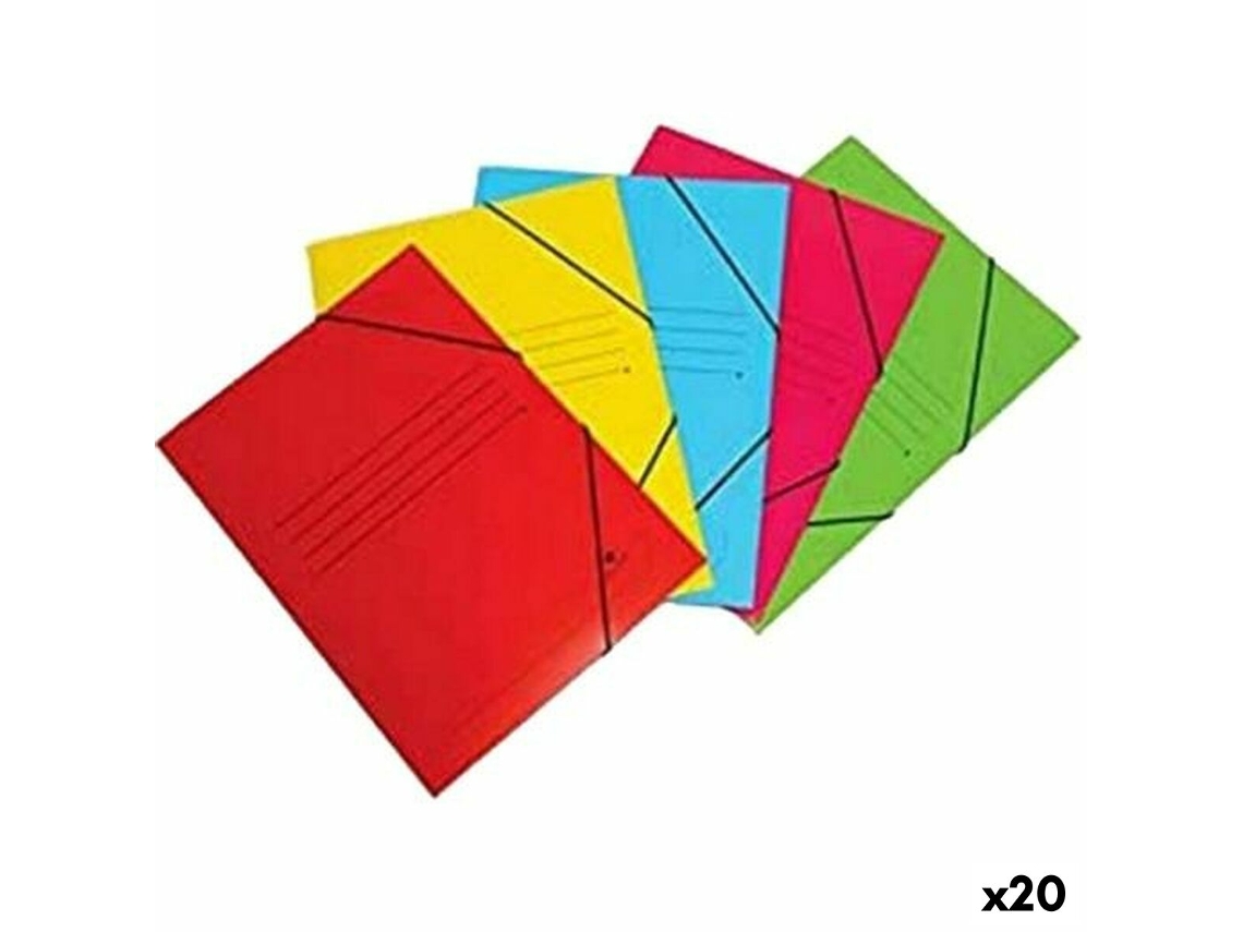 Carpeta Mariola Goma Verde 34 x 25 cm Din A4 (20 Unidades)