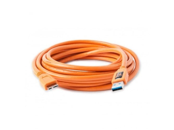 Cable de Datos TetherTools (USB - USB - 4.6 m m - Naranja)
