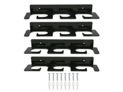 Soporte para cañas de pescar (4 piezas), resistente, compacto y elegante, para 6 cañas, para montar en la pared (par)