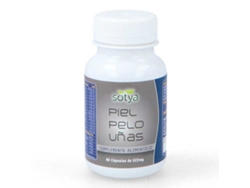 Complemento Alimentar SOTYA Cabelo Pele E Unhas (60 cápsulas (522mg))