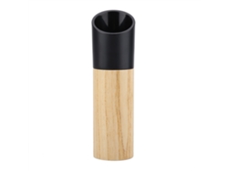 Molinillo De Pimienta Manual De Madera, Ecológico Y Seguro, Con Base De Cerámica Para Uso Doméstico, Color Negro.