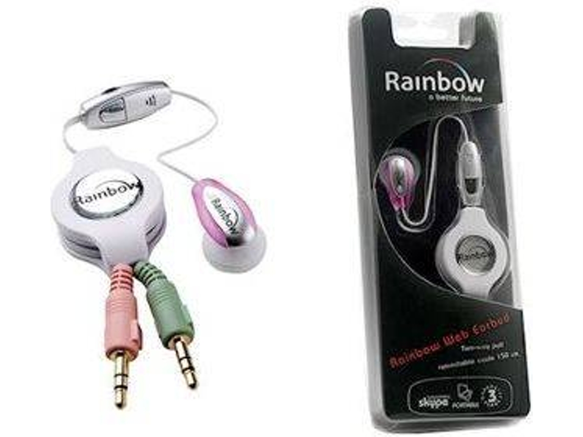 Auriculares con Cable RAINBOW 9310P (In Ear - Micrófono - Rosa)