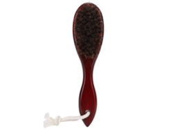 Pincel De Barba Y Peine Para Cabello Raso Con Limpieza De Cabello Roto Cepillo De Afeitado Color Rojo Rayado