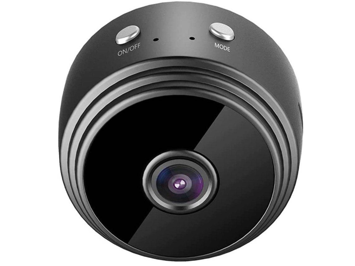 Minicámara IP Bestvite A9, HD 1080P, visión nocturna ultra gran angular de 150 grados, DVR (negra)