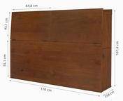 Memomad Cabecero Bali color caramelo para camas de hasta 140cm ancho funcional con mucho espacio almacenamiento moderno madera maciza pino 150