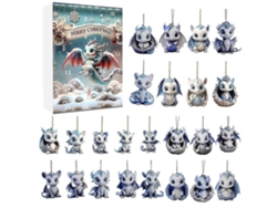 Calendario de Adviento de Dragón 2024, Caja Sorpresa con Figura de Acción, Juguete, Regalo de Navidad, Hengjian