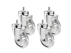 Ruedas Goma Pu 3in Giratorias Freno Para Muebles Ideal Para Uso