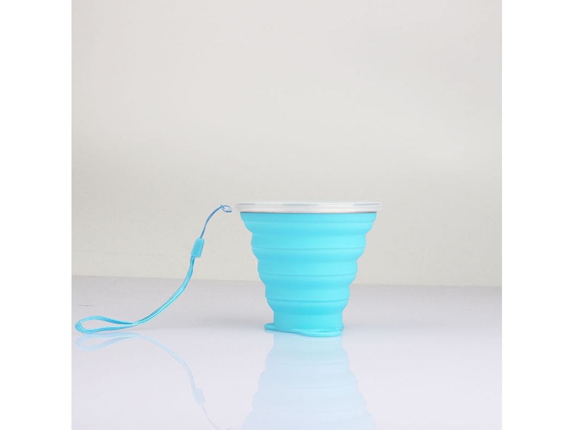 Botella De Agua De Silicona Plegable Para Niños (azul), Taza Telescópica, Ecológica.