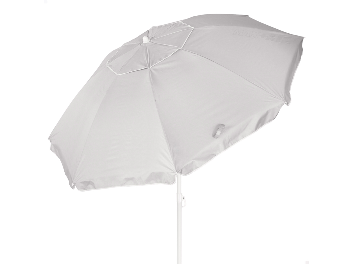Aktive Sombrilla De Playa 8 Varillas 220 Cm Beige Inclinable Uv50