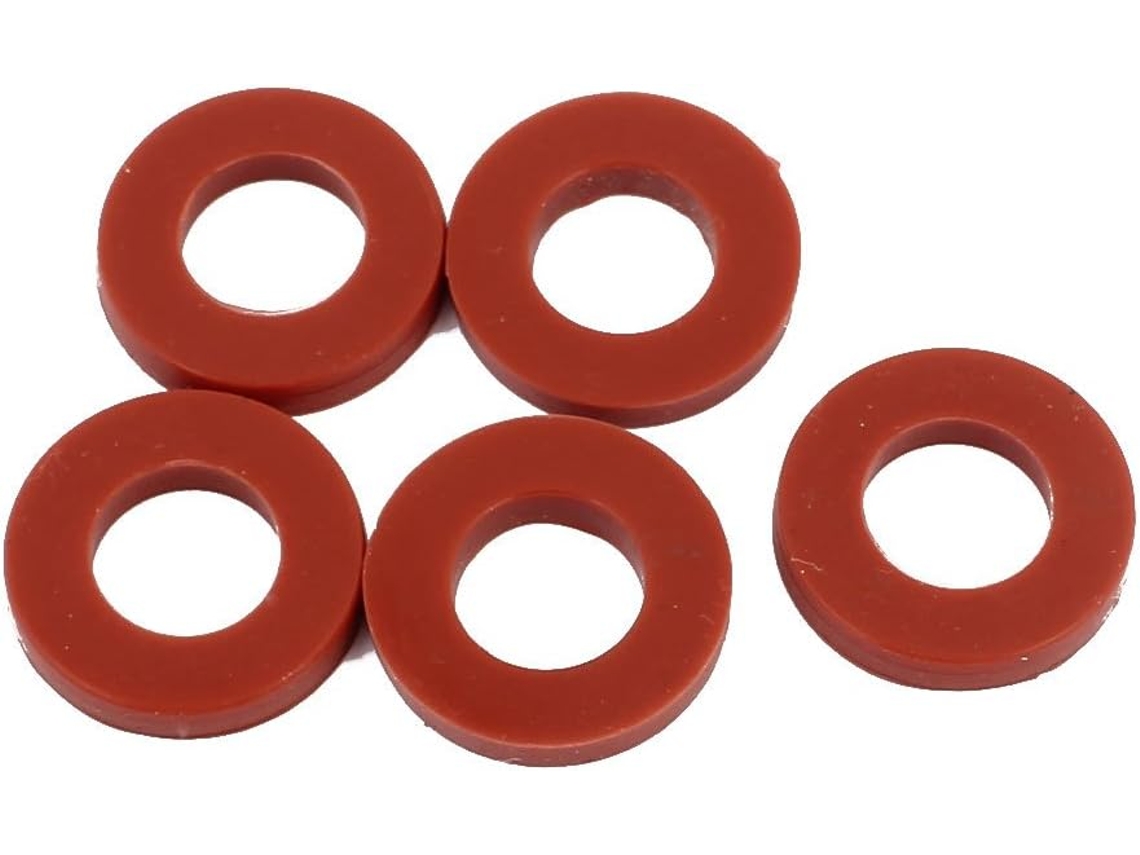 Juego de 5 anillos de sellado de silicona roja, 19 mm x 10 mm, para mangueras y tubos CHABERLU