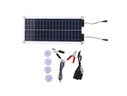 Kit De Cargador Solar Portátil De 30 W Con Panel Solar De Silicio Monocristalino Y Cargador Obd Para Baterías De Coche, Barco Y Autocaravana.