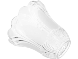 Cúpula de vidrio esmerilado para lámparas colgantes E27, cubierta de vidrio de repuesto, 42 cm de diámetro Gokoco