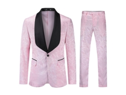 2026-traje Hombre Mystdiy 2 Piezas Chaqueta Pantalón Impreso 1 Botón Para Boda