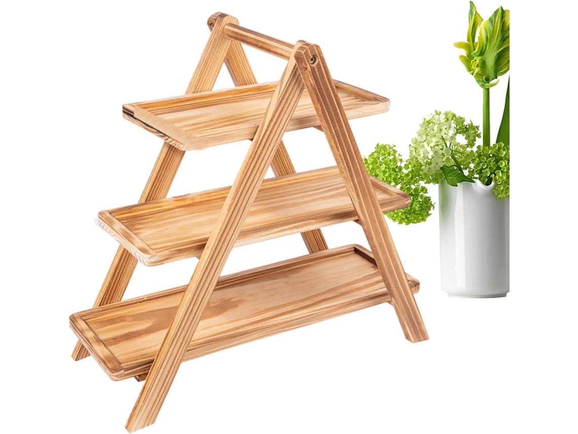 Para Servir Doces De Madeira, Suporte Para Cupcakes Madera | Suporte Para Poste