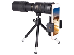 Telescopio monocular de prisma Bak4 de 300 x 40 mm con soporte para teléfono inteligente y trípode para observación de aves en adultos. Yizhood