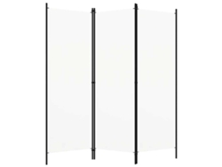 Separador de ambientes con 3 paneles, 150x180 cm, blanco.