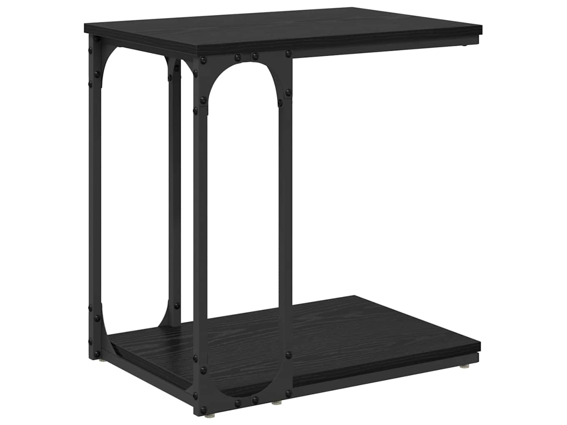 Maison Exclusive - Mesa Lateral Roble Negro 50 X 35 X 52 Cm Madera De Ingeniería