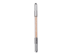 Lápiz Manual Antideslizante Para Microblading, Herramienta Tradicional Para Tatuajes De Cejas Y Delineado De Ojos, Color Dorado.