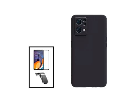 Kit De Película De Vidrio Templado De Cubierta Completa 5D Soporte Magnético De Silicona Líquida L Coche De Conducción Segura Para OPPO RENO7 PRO 5...