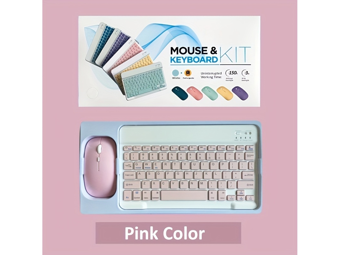 Combo de teclado y ratón inalámbricos Bluetooth Cuich de 10 pulgadas