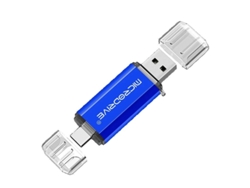Memoria USB Microdrive 2.0 Flash Tipo C, 128 GB, Azul, Envío 24 h