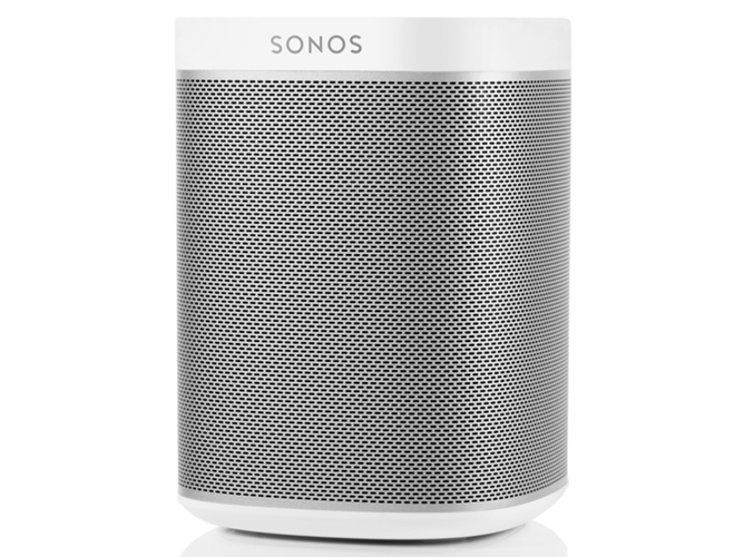 Sonos Play 1 voz inteligente compatible con dispositivos amazon echo cabe en cualquier sitio debido su tamaño y es resistente la humedad 12 x 16.2 cm color blanco
