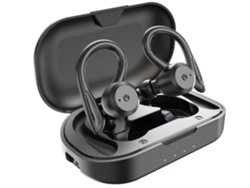 YEMAESRE Auriculares Bluetooth Hi-Fi Sin Carga Premium Impermeables Negro