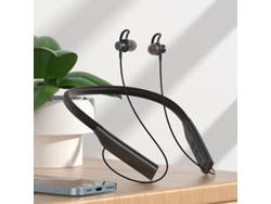 Auriculares Deportivos Inalámbricos Bluetooth (negros), Micrófono, Resistentes Al Agua, Bajos Potentes, Batería De 12 Horas.