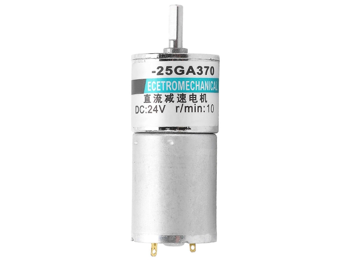Motor de CC con microreductor, baja velocidad, sentido horario/antihorario, imán permanente, industria automatizada, 24 V, XD25GA, 370 10 rpm/min