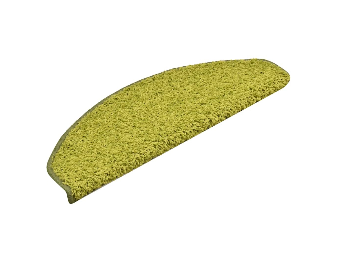 Alfombrillas para escaleras, 30 unidades, 65x21x4 cm, verde, semicirculares, MAISON EXCLUSIVE
