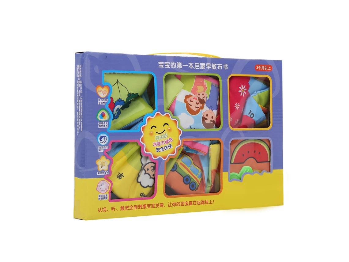Vlola-libro De Tela Infantil Con Sonido Cartoons Educativo Interactivo Para Bebés Libro De Tela Suave