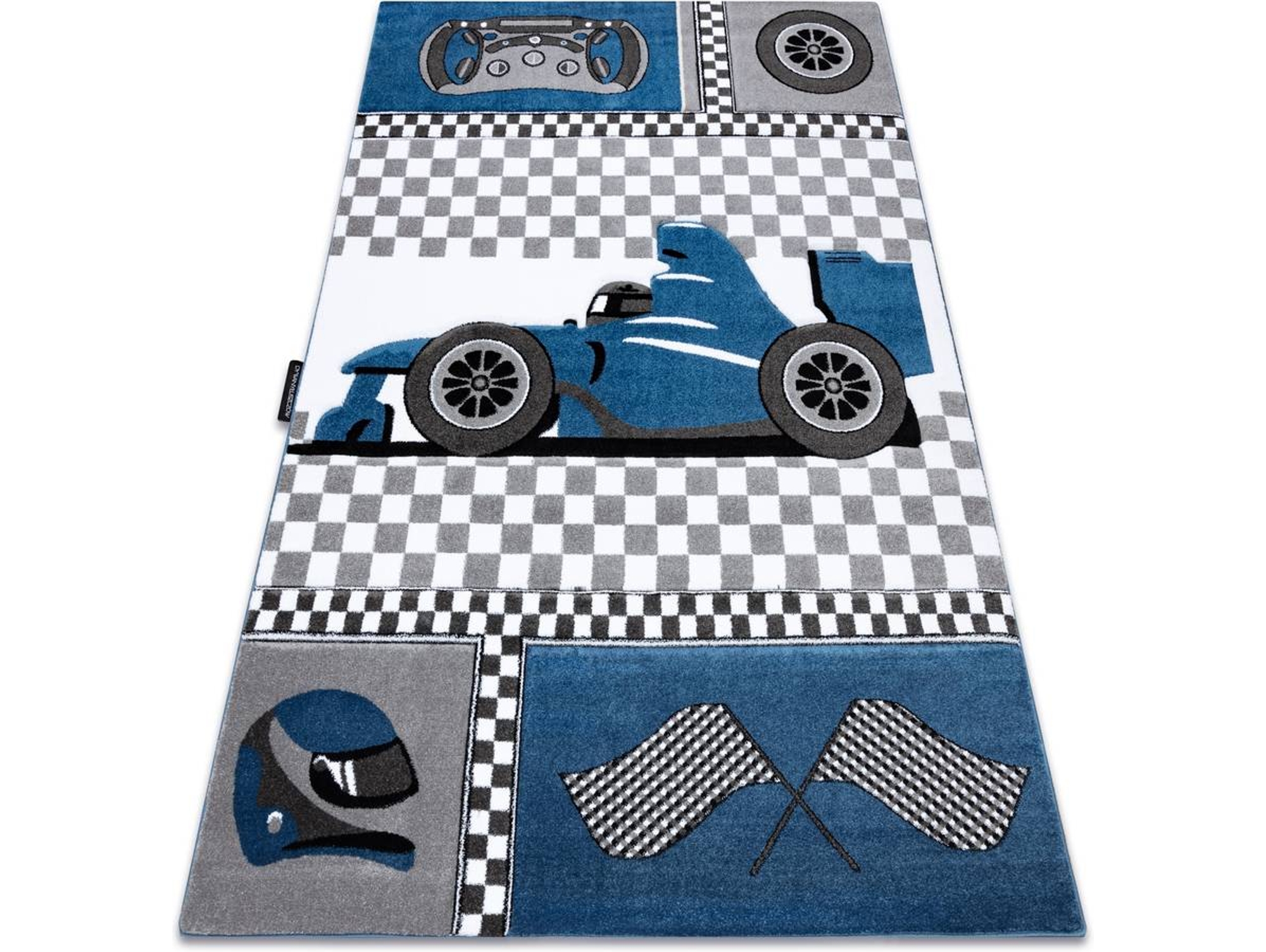 Alfombra DYWANY LUSZCZOW Petit Race (Azul - 240 x 330 cm - Polipropileno)