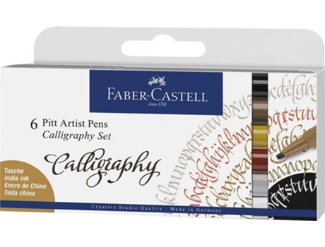 Marcador de diseño FABER-CASTELL Calligraphy Set (Multicolor - 6 Tabletas)
