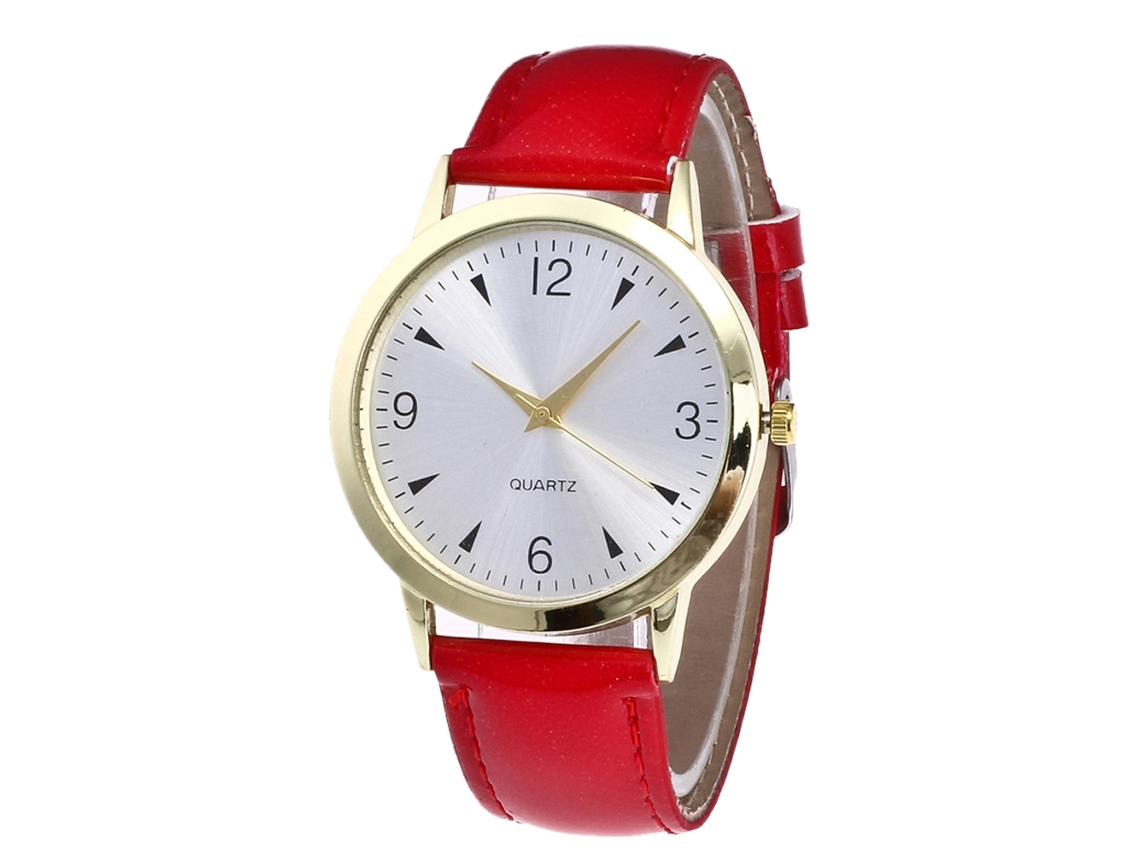 Reloj De Pulsera Redondo De Aleación Con Cuarzo, Estilo Casual De Lujo Para Parejas De Negocios.