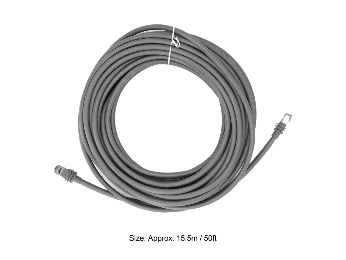 2026-as-cable De Reemplazo Satelital Rectangular Ip68 Impermeable Exterior Cat6 2000mbps V3 Gen 3 50ft