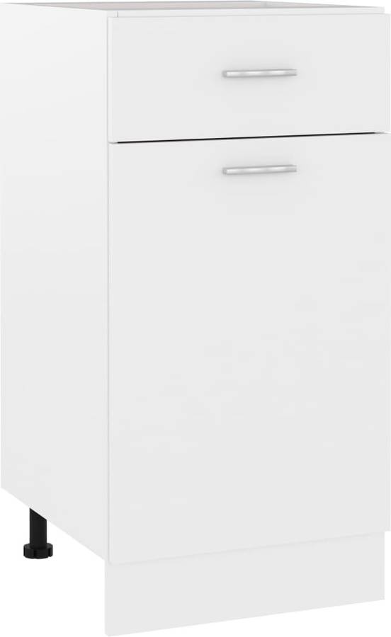 Armario Inferior Con de cocina vidaxl aglomerado blanco 40x46x815 cm drawer bottom cabinet 801212 40 46 81.5