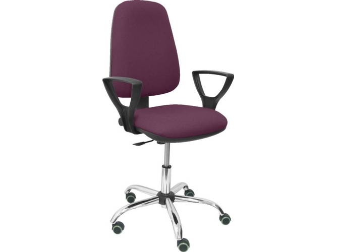 Silla de Escritorio Operativa PYC socovos Morado BF con ruedas antiarañazos (Brazos Fijos - Tejido)