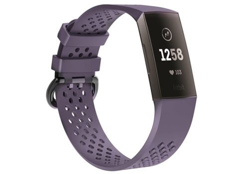 Correa INF Wbf-afc3 hole-14(s) para Fitbit by Google Charge 3/4 (Morado - S)