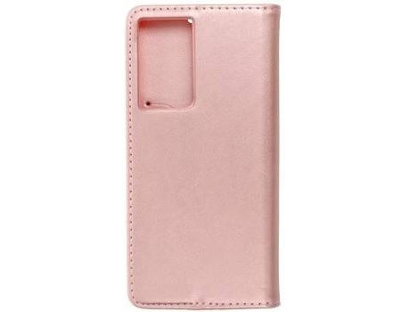 Carcasa Samsung Galaxy S21 Ultra LMOBILE Magnética Rosa, Dorado