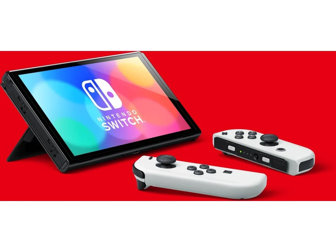 Consola Nintendo Switch Modelo OLED (64 GB - Blanca) | Worten.es