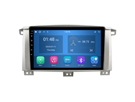 Autoradio 4GB RAM64GB ROM ROVERONE para Toyota Land Cruiser LC 100 2002 - 2007 CarPlay Android Coche Radio Bluetooth Navegación